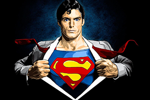 Супермен источает уверенность