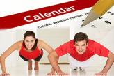 Физические упражнения и календарь